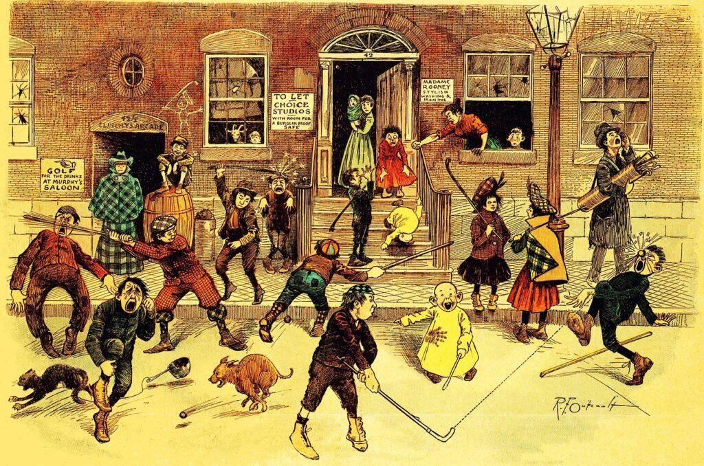 comics, golf, street-1879123.jpg